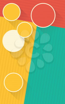 red yellow green vertical background with shadowed circles creative vector design banner template
