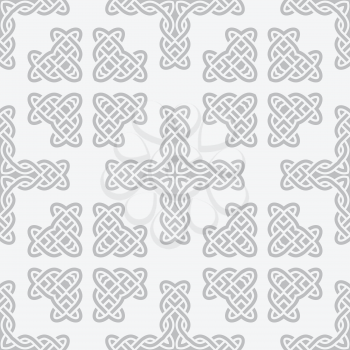 celtic knot cross seamless pattern vector background