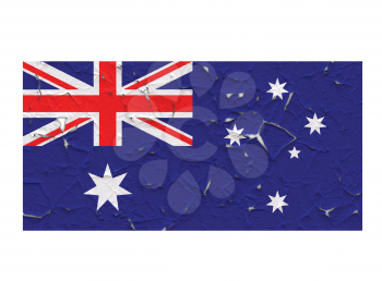 Australia flag symbol peeling vector background illustration