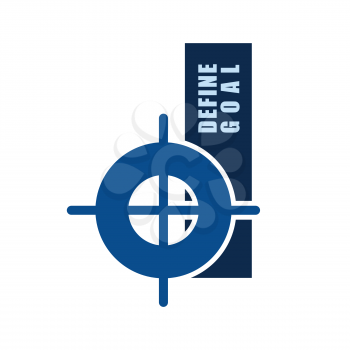 define goal target symbol small letter d design vector illustration