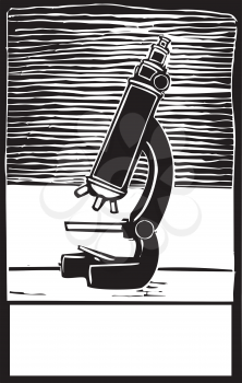 Royalty Free Clipart Image of a Microscope