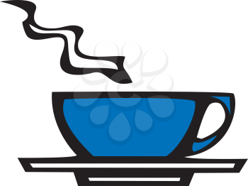 Royalty Free Clipart Image of a Cup of Tea