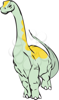 Royalty Free Clipart Image of a Diplodocus
