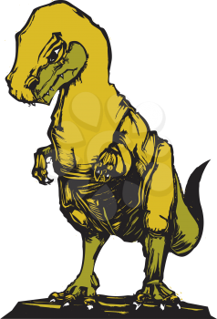 Royalty Free Clipart Image of a Tyrannosaurus Rex