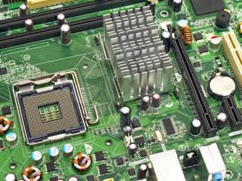 Royalty Free Photo of a PC Motherboard