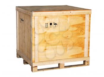 Royalty Free Photo of a Large Wooden Box