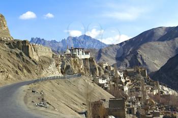 Royalty Free Photo of the Buddhist Monastery Lama Yura India Himalayas Ladakh