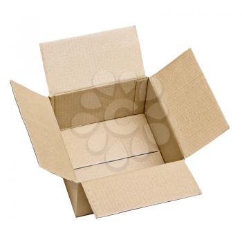 Royalty Free Photo of an Open Cardboard Box