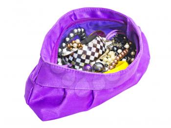 Royalty Free Photo of a Purse Full of Jewelery 