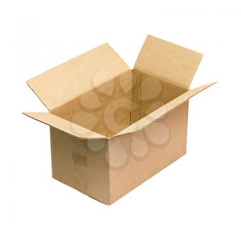 Royalty Free Photo of an Open Cardboard Box