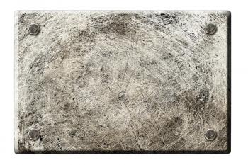 Royalty Free Photo of a Scratched Metal Plate