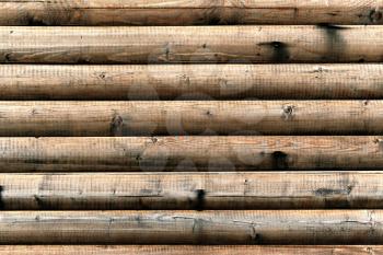 vintage background of the cylindrical timber in grunge style
