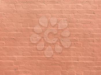old pink brick wall as background
