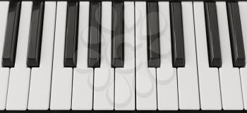 piano keys closeup as background