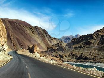 India, the Himalayas, Ladakh, mountain road, the pass