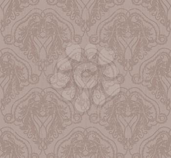 Royalty Free Clipart Image of a Victorian Style Wallpaper