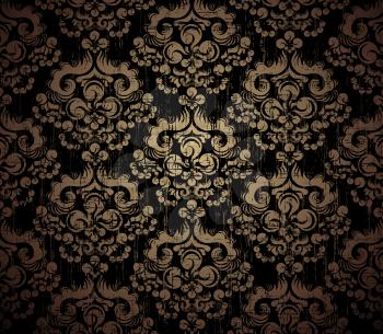 Royalty Free Clipart Image of a Vintage Wallpaper