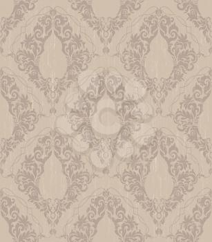 Royalty Free Clipart Image of an Old Vintage Wallpaper