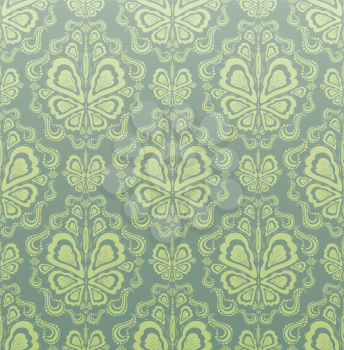 Royalty Free Clipart Image of a Victorian Wallpaper