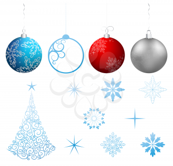 Vector collection Christmas holiday design elements