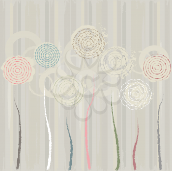  Abstract Floral Design Background,  Ai10eps, EPS file contains transparency effects