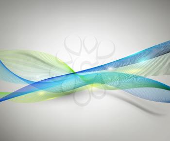 Abstract Design Background With Smooth Lines