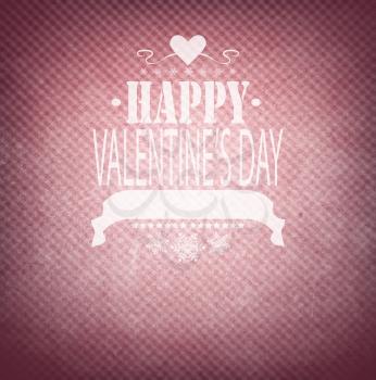 Valentine's Day Background With Title Inscription