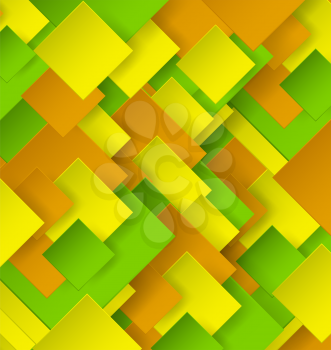 Abstract Design Background With Color Rhombus And Shadow
