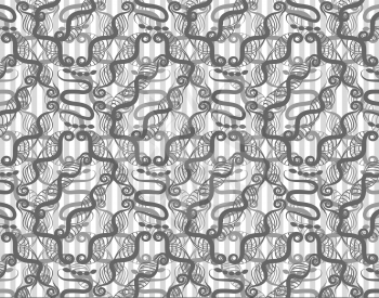 Abstract Gray And White Pattern With Clipping Mask