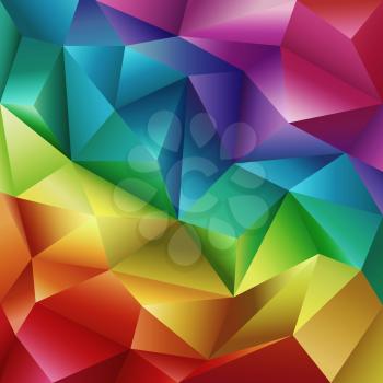 Abstract Geometric Colorful Cut Paper Background