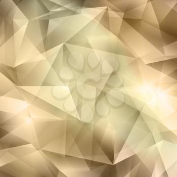 Crystal Abstract Geometric Cut  Brown Background