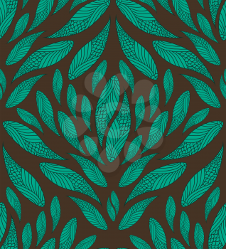 Abstract Seamless Blue And Brown Pattern