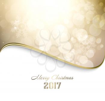 Magic Winter Holiday Christmas And New Year Golden  Background With Twinkle And Stars