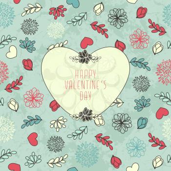 Seamless Valentine's Pattern With Hearts