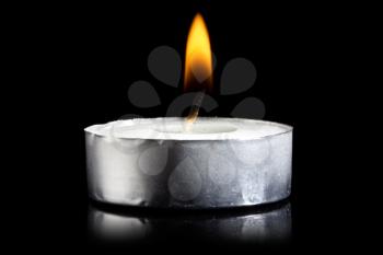 Royalty Free Photo of a Burning Candle