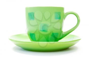 Royalty Free Photo of a Green Coffee Cup