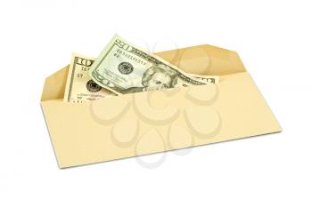 Royalty Free Photo of Money in an Envelope