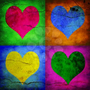 Royalty Free Photo of Colorful Hearts