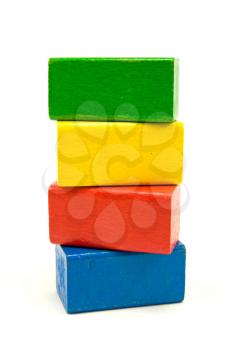 Royalty Free Photo of Wooden Building Blocks