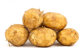 Royalty Free Photo of a Pile of Potatoes