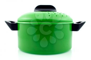 Royalty Free Photo of a Green Pot