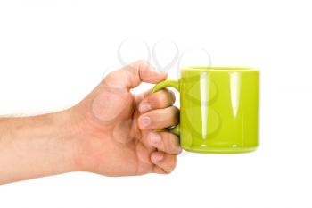 Royalty Free Photo of a Person Holding a Cup