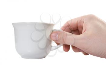 Royalty Free Photo of a Person Holding a Cup