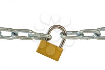 Royalty Free Photo of a Lock and Chain