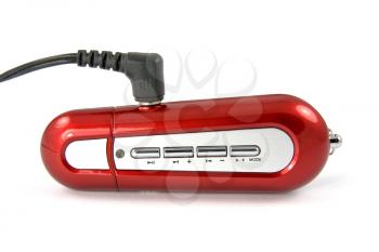 Royalty Free Photo of a Red MP3 Player