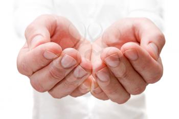 Royalty Free Photo of a Person's Hands