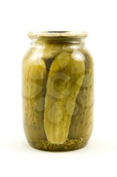 Royalty Free Photo of a Jar of Pickles