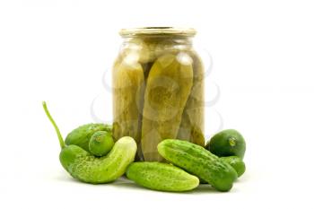 Royalty Free Photo of Preserved Cucumbers