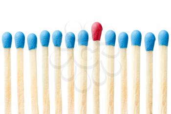 Royalty Free Photo of a Row of Matches