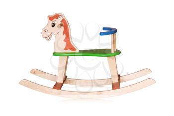 Royalty Free Photo of a Wooden Rocking Horse
